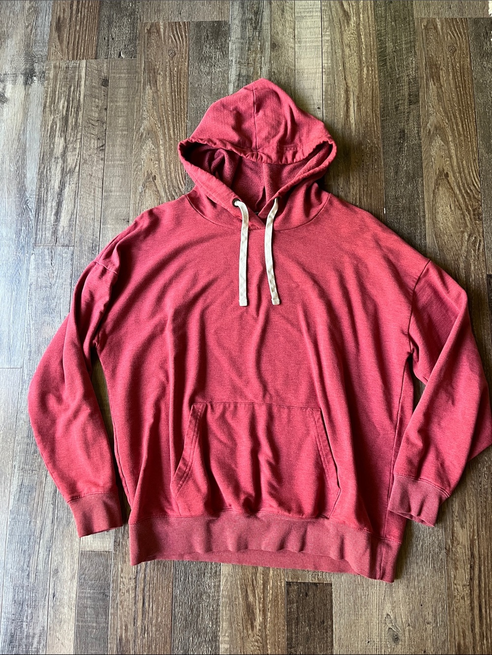 Buffalo David Bitton Red Hooded Pullover Sweatshirt